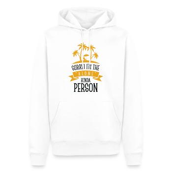 Single Relationship Island Alone Solo Single Quotes - Sweat à capuche Premium bio Homme - blanc - Devant - Nico (187cm)