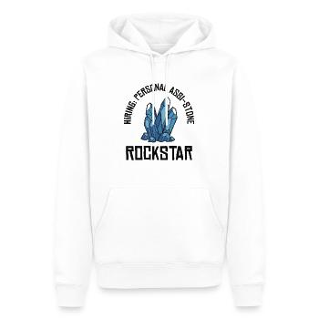 Rockhound Rock Collectors Minéraux Pierres précieuses - Sweat à capuche Premium bio Homme - blanc - Devant - Nico (187cm)