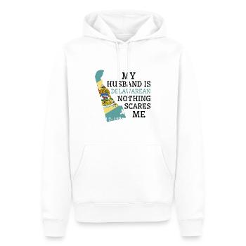 Nichts macht mir Angst Delawarean Husband Delaware - Männer Premium Bio Hoodie - Weiß - Vorne - Nico (187cm)