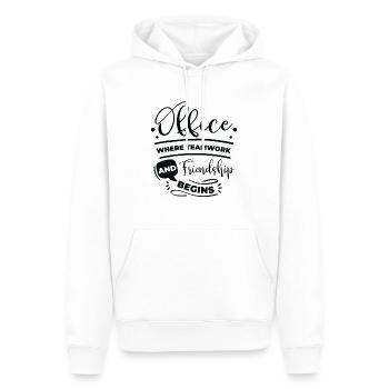 Coworker Friendship Office Work Family Teamwork - Men’s Premium Organic Hoodie - white - Front - Nico (187cm)