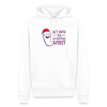 Noël mignon fantôme Halloween - Sweat à capuche Premium bio Homme - blanc - Devant - Nico (187cm)