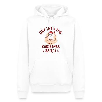 Noël mignon fantôme Halloween - Sweat à capuche Premium bio Homme - blanc - Devant - Nico (187cm)