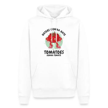Tomato Gardening Lover Funny Gardener - Men’s Premium Organic Hoodie - white - Front - Nico (187cm)