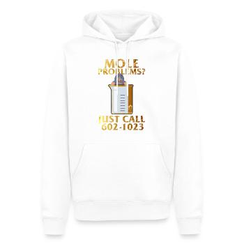 Mole Day Beaker Mignon Taupe Rat Problèmes Il suffit d’appeler - Sweat à capuche Premium bio Homme - blanc - Devant - Nico (187cm)