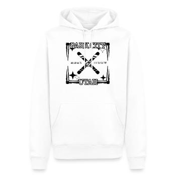 Skishirt, Park City Utah Mountain Skiing - Männer Premium Bio Hoodie - Weiß - Vorne - Nico (187cm)