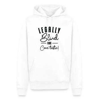 Braille-Schrift Blinde Blindheit Bewusstsein - Männer Premium Bio Hoodie - Weiß - Vorne - Nico (187cm)