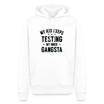 Parenting Kinder Testen Familie Inner Gangster - Männer Premium Bio Hoodie - Weiß - Vorne - Nico (187cm)