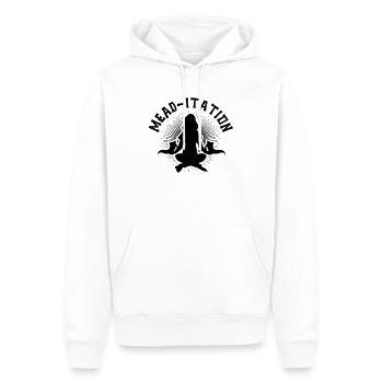 Honey Wine Mead Home Brewer Yoga Méditation - Sweat à capuche Premium bio Homme - blanc - Devant - Nico (187cm)