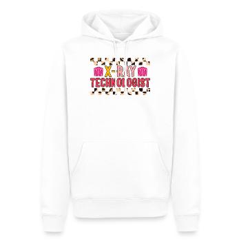 Radiologie-Shirt, Röntgentechnologe Skelett-T-Shirt, - Männer Premium Bio Hoodie - Weiß - Vorne - Nico (187cm)