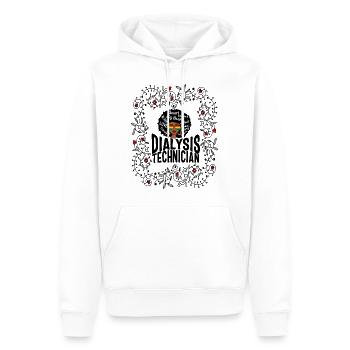 Dialyseschwester Shirt, Dialysetechniker Afrikaner - Männer Premium Bio Hoodie - Weiß - Vorne - Nico (187cm)