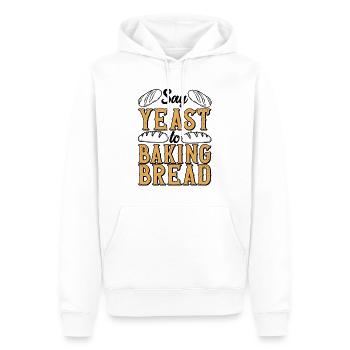 Bäcker Hefe Shirt Laib Brot Bäckerei Konditorei - Männer Premium Bio Hoodie - Weiß - Vorne - Nico (187cm)