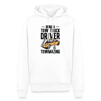 Amazing Tow Truck Driver Trucking Operator - Männer Premium Bio Hoodie - Weiß - Vorne - Nico (187cm)