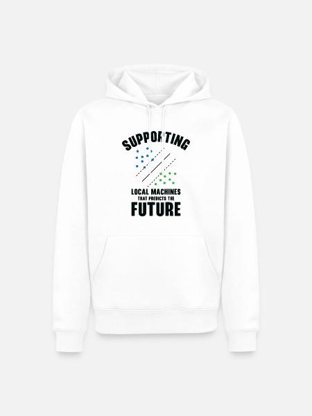 Support Vector Machines Programmierer Künstliche - Männer Premium Bio Hoodie - Weiß