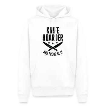 Messersammler Messer Sammeln - Männer Premium Bio Hoodie - Weiß - Vorne - Nico (187cm)