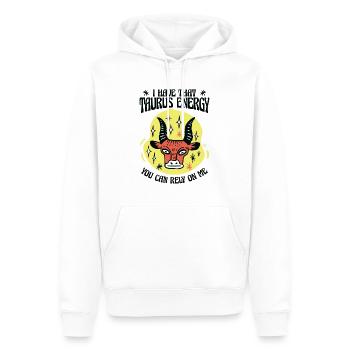 Taurus Energie Konstellation Astrologische Stier - Männer Premium Bio Hoodie - Weiß - Vorne - Nico (187cm)