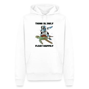 Weltraum Astronaut Schwebende Wildtiere Reptil - Männer Premium Bio Hoodie - Weiß - Vorne - Nico (187cm)