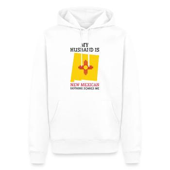 Rien ne me fait peur Nouveau mari mexicain Nouveau - Sweat à capuche Premium bio Homme - blanc - Devant - Nico (187cm)