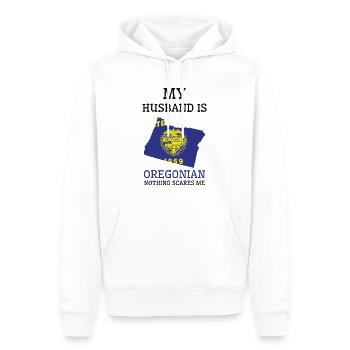 Nichts macht mir Angst Oregonian Ehemann Oregon - Männer Premium Bio Hoodie - Weiß - Vorne - Nico (187cm)