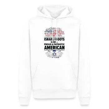 Geboren Israelisch Israelisch Amerikanisch USA - Männer Premium Bio Hoodie - Weiß - Vorne - Nico (187cm)