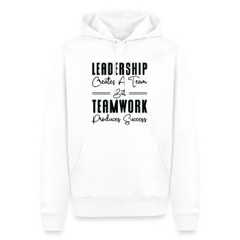 Boss Leadership Teamwork Success Office Work - Men’s Premium Organic Hoodie - white - Front - Nico (187cm)