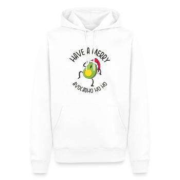 Noël Avocat Keto Fruit Diet Holiday Keto - Sweat à capuche Premium bio Homme - blanc - Devant - Nico (187cm)