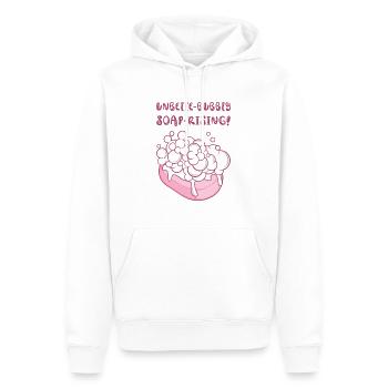 Fabricant de savon Production de savon de fabrication de savon - Sweat à capuche Premium bio Homme - blanc - Devant - Nico (187cm)