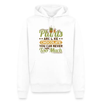 Lustiger Pflanzen Spruch Pflanze Freund - Männer Premium Bio Hoodie - Weiß - Vorne - Nico (187cm)