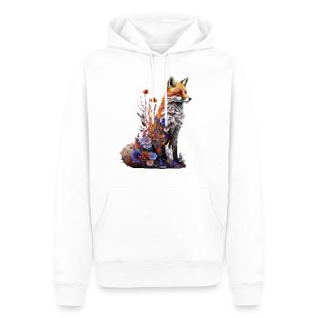 Fox Forest Animals Animal Motif Art Motif Fox - Men’s Premium Organic Hoodie - white - Front - Nico (187cm)