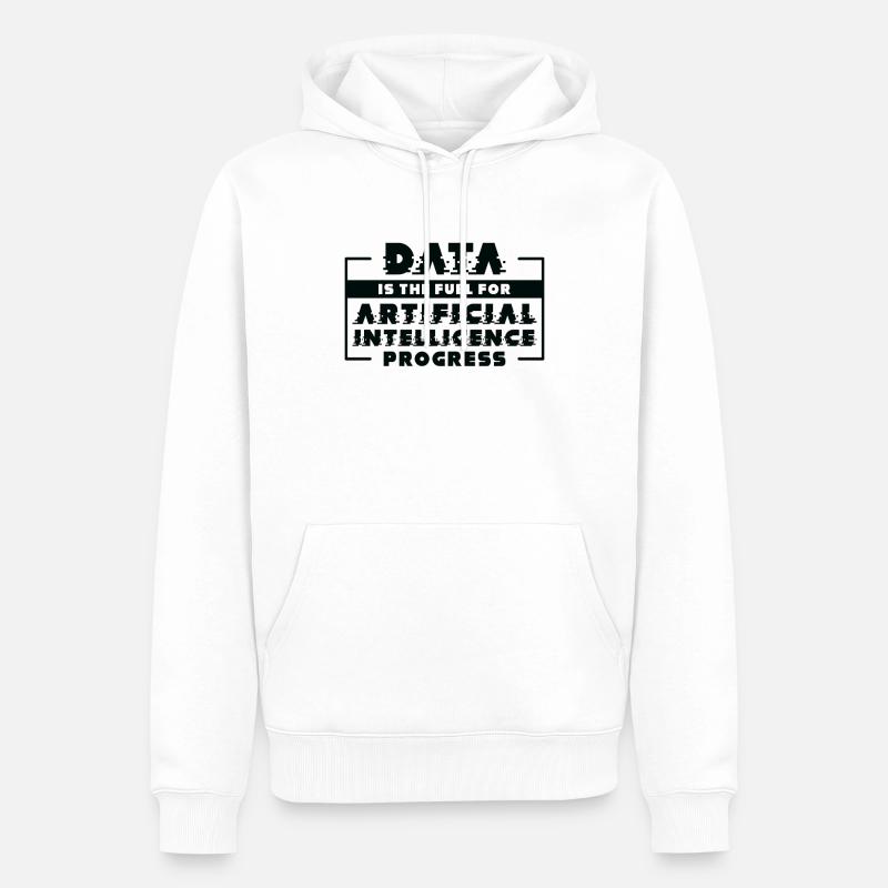 Artificial Intelligence Progress Machine Learning - Men’s Premium Organic Hoodie - white