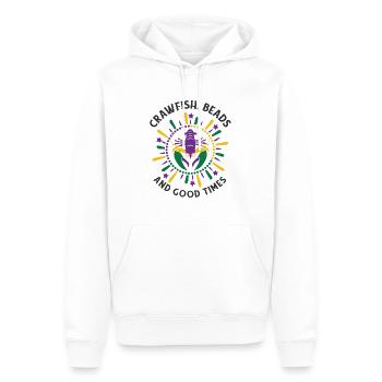 Mardi Gras Perlen Karneval Krebse Party Trinken - Männer Premium Bio Hoodie - Weiß - Vorne - Nico (187cm)