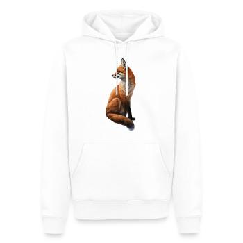 Fuchs Tierliebhaber Tierisch Tier Geschenkidee - Männer Premium Bio Hoodie - Weiß - Vorne - Nico (187cm)