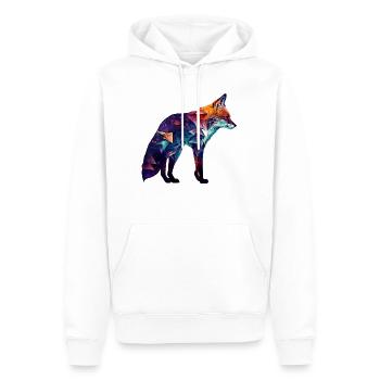 Fox Gift Son Animal Wildlife Animal Motif Motif - Men’s Premium Organic Hoodie - white - Front - Nico (187cm)