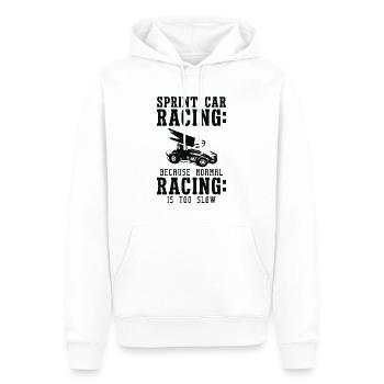 Sprint Car Dirt Track Racing - Männer Premium Bio Hoodie - Weiß - Vorne - Nico (187cm)