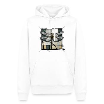 Dragonfly Insects Art Gift Artwork Animal - Men’s Premium Organic Hoodie - white - Front - Nico (187cm)