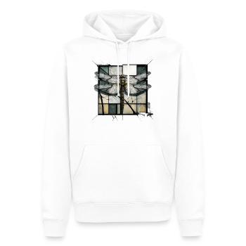 Dragonfly Insects Art Gift Artwork Animal - Men’s Premium Organic Hoodie - white - Front - Nico (187cm)