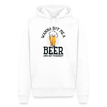 Trinken Bier Liebhaber Paar Beziehung Bier - Männer Premium Bio Hoodie - Weiß - Vorne - Nico (187cm)