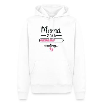 Mamá 2024 Loading Pregnancy Mother Mommy Mom Birth - Men’s Premium Organic Hoodie - white - Front - Nico (187cm)
