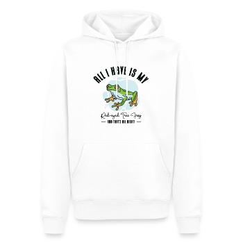 Rotäugiger Laubfrosch Niedliches - Männer Premium Bio Hoodie - Weiß - Vorne - Nico (187cm)