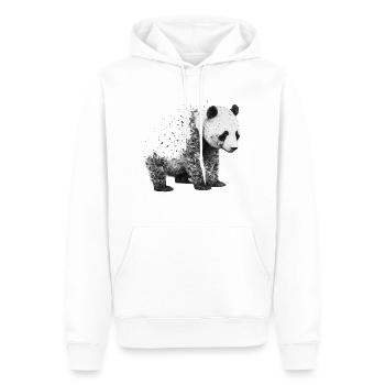 Panda Art Gift Animal Panda Bear Drawing Motif - Men’s Premium Organic Hoodie - white - Front - Nico (187cm)
