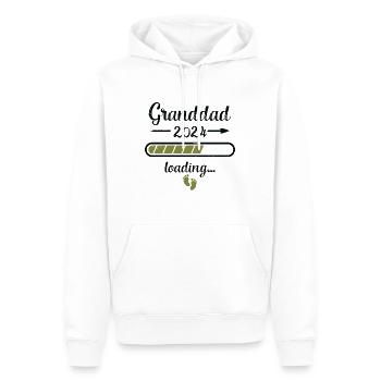 Granddad 2024 Loading Pregnancy Grandfather Birth - Men’s Premium Organic Hoodie - white - Front - Nico (187cm)