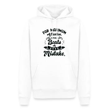 Maximale Aufmerksamkeit Gut Fehler - Männer Premium Bio Hoodie - Weiß - Vorne - Nico (187cm)
