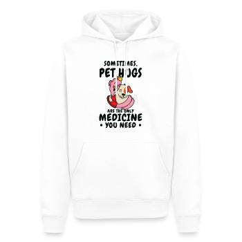Dog Pet Hug Medicine Dog Lovers - Sweat à capuche Premium bio Homme - blanc - Devant - Nico (187cm)