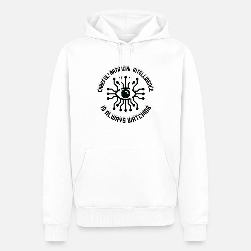 Künstliche Intelligenz Programmierung - Männer Premium Bio Hoodie - Weiß