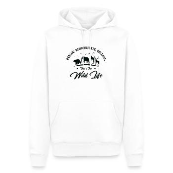 World Wildlife Day Animal Rescue Wildlife - Men’s Premium Organic Hoodie - white - Front - Nico (187cm)