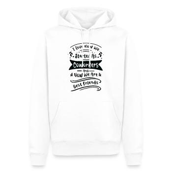 Arbeitskollege Bester Freund Büro Arbeit Familie - Männer Premium Bio Hoodie - Weiß - Vorne - Nico (187cm)