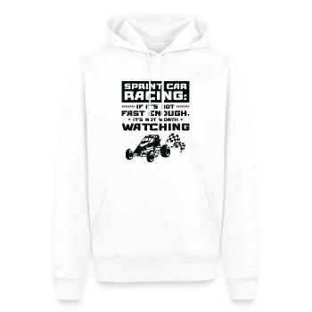 Sprint Car Dirt Track Racing - Männer Premium Bio Hoodie - Weiß - Vorne - Nico (187cm)