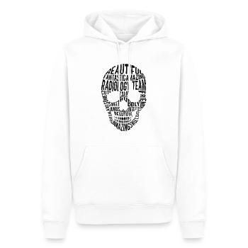 Radiologie Rad Tech Technologue Radiologue - Sweat à capuche Premium bio Homme - blanc - Devant - Nico (187cm)