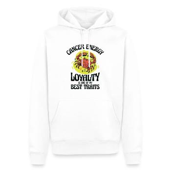 Krebs Energie Astrologie Krebs Tierkreis Kunst - Männer Premium Bio Hoodie - Weiß - Vorne - Nico (187cm)