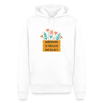Fabulous Gardening Florist Botanik Pflanzung - Männer Premium Bio Hoodie - Weiß - Vorne - Nico (187cm)