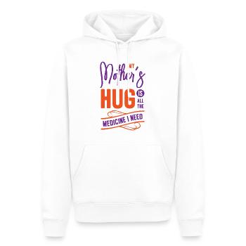 Beste Medizin Mutter Umarmung Oma Eltern Familie - Männer Premium Bio Hoodie - Weiß - Vorne - Nico (187cm)